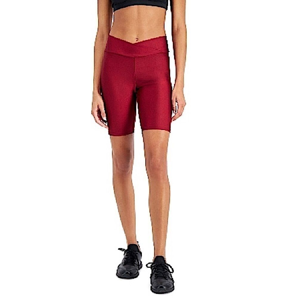 New Jenni Womens On Repeat Bike Shorts,Deep Red Xl